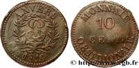 FRANKREICH 10 cent. Anvers au double L, frappe de l’arsenal d LUDWIG XVIII Anvers 1814 (34mm, 25,81g, 12h) -