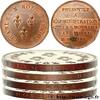 FRANKREICH Essai de virole en bronze au module de 5 francs pa KARL X Paris n.d. (37mm, 21,56g, 6h) -
