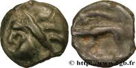 FRANKREICH Potin à la tête d’indien, classe Ij/h GALLIEN - BELGICA - LEUCI (Region die Toul) c. 75-50 AC. (16mm, 3,28g, 4h) -