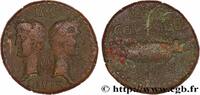 THE JULIO-CLAUDIANS (27 BC to 69 AD) Dupondius AUGUSTE et AGRIPPA Nîmes, Gaule c. 9/8-3 AC. (26,5mm, 12,87g, 5h) -