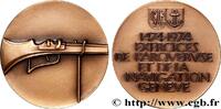 FRANKREICH Médaille, Exercices de l’arquebuse et de la naviga TIR ET ARQUEBUSE Suisse, Genève 1974 (40,5mm, 27,58g, 12h) -