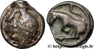 FRANKREICH Potin “à la tête diabolique” TURONES (Area of Touraine) c. 80-50 AC. (17mm, 3,96g, 3h) -
