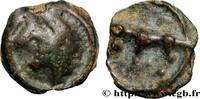 FRANKREICH Potin “à la tête diabolique” TURONES (Area of Touraine) c. 80-50 AC. (14mm, 2,39g, 4h) -