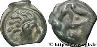 FRANKREICH Potin à la tête “d’indien” GALLIEN - SENONES (Region die Sens) Sens (89) c. avant 52 AC. (18,5mm, 5,07g, 3h) -