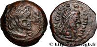 Hellenistic 2 (188 BC to 30 BC) Chalque ÄGYPTEN - PTOLEMÄISCHES KÖNIGREICH ÄGYPTEN - PTOLEMAIOS VIII EVERGETES II Cyrène, Cyrénaïque c. 163-116 AC. (17mm, 4,25g, 12h) -