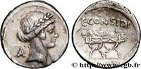 THE REPUBLIC (280 BC to 27 BC) Denier CONISIDIA Rome 46 AC. (18mm, 3,73g, 12h) -