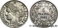 FRANKREICH 5 francs Cérès, IIe République ZWEITE FRANZOSISCHE REPUBLIK Paris 1851 (37mm, 24,96g, 6h) -