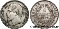 FRANKREICH 1 franc Napoléon III, tête nue ZWEITES KAISERREICH Paris 1860 (23,09mm, 5,00g, 6h) -
