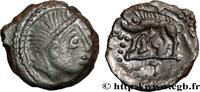 FRANKREICH Bronze au sanglier enseigne GALLIEN - AULERCI EBUROVICES (Region die Évreux) Évreux (27) c.60-50 AC. (16mm, 2,37g, 1h) -