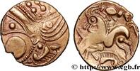 FRANKREICH Hémistatère aux sangliers en électrum, revers à ga GALLIEN - AULERCI EBUROVICES (Region die Évreux) Évreux (27) c. 60-50 AC. (18mm, 3,20g, 2h) -