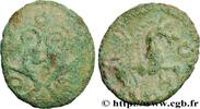FRANKREICH Bronze aux chevaux affrontés AULERCI EBUROVICES / AMBIANI, Unspecified c. 60-40 AC. (15mm, 1,97g, 9h) -