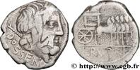 THE REPUBLIC (280 BC to 27 BC) Denier RUBRIA Rome 87 AC. (17,5mm, 3,67g, 6h) -