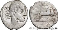 THE REPUBLIC (280 BC to 27 BC) Denier TITURIA Rome 89 AC. (18,5mm, 3,66g, 8h) -