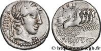 THE REPUBLIC (280 BC to 27 BC) Denier VIBIA Rome 90 AC. (19mm, 3,83g, 1h) -