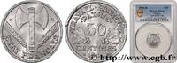 FRANKREICH 50 centimes Francisque, légère ETAT FRANÇAIS Beaumont-Le-Roger 1944 (18 mmmm, 0,70g, 6h) -