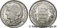 FRANKREICH Concours de 10 centimes, essai en étain par Dieudo ZWEITE FRANZOSISCHE REPUBLIK Paris 1848 (30mm, 7,97g, 6h) -