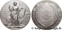 FRANKREICH Médaille, Cours d’adultes ENSEIGNEMENT 38 - Bourgoin-Jallieu 1901 (50,5mm, 65,11g, 12h) -