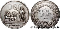 FRANKREICH Médaille, Société pour l’instruction élémentaire ENSEIGNEMENT 1905 (41,5mm, 37,69g, 12h) -