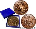 FRANKREICH Médaille animalière - La rainette ANIMAUX Monnaie de Paris 1974 (73mm, 198,12g, 12h) -