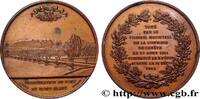 FRANKREICH Médaille, Inauguration du pont du Mont-Blanc - Gen PONTS Suisse, Genève 1862 (50,5mm, 82,29g, 12h) -