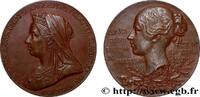 FRANKREICH Médaille, 60e anniversaire de règne de Victoria GRANDE BRETAGNE - VICTORIA 1897 (55,5mm, 75,37g, 12h) -