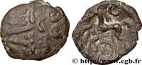 FRANKREICH Statère à l'œil en bronze GALLIEN - BELGICA - SUESSIONES (Region die Soissons) c. 60-50 AC. (15mm, 2,02g, 9h) -