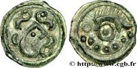 FRANKREICH Potin au sanglier, au torque et aux globules GALLIEN - BELGICA - SUESSIONES (Region die Soissons) c. 60-30 AC. (18,5mm, 4,15g, 8h) -