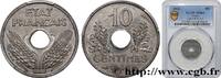 FRANKREICH 10 centimes État français, grand module ETAT FRANÇAIS 1942 (21mm, 2,5g, 6h) -