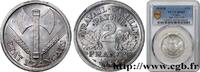 FRANKREICH 2 francs Francisque ETAT FRANÇAIS Beaumont-Le-Roger 1944 (27,02mm, 2,2g, 6h) -