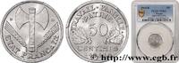 FRANKREICH 50 centimes Francisque, légère ETAT FRANÇAIS Beaumont-Le-Roger 1944 (18 mmmm, 0,70g, 6h) -