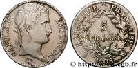FRANKREICH 5 francs Napoléon Empereur, République française GESCHICHTE FRANKREICHS Lille 1808 (37mm, 24,77g, 6h) -