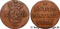 NIEDERLÄNDISCH-INDIEN 5 1/16 Gulden (1 Duit) NIEDERLÄNDISCH-INDIEN Enkhuizen 1808 (22,5mm, 2,84g, 12h) -