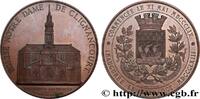 FRANKREICH Médaille, Inauguration de l’Église de Notre-Dame d ÉGLISES ET CATHÉDRALES 1863 (75,5mm, 191,86g, 12h) -