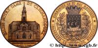 FRANKREICH Médaille, Inauguration de l’Église de Notre-Dame d ÉGLISES ET CATHÉDRALES (1863) (75,5mm, 224,79g, 12h) -