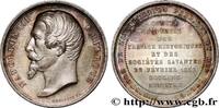 FRANKREICH Médaille, Comité impérial des travaux historiques SECOND EMPIRE 1858 (34,5mm, 20,39g, 12h) -
