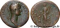 THE ANTONINES (96 AD to 192 AD) Sesterce HADRIANUS Rome 128 (31mm, 22,92g, 6h) -