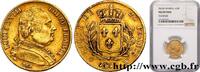 FRANKREICH 20 francs or Louis XVIII, buste habillé LUDWIG XVIII Lille 1814 (21mm, 6,44g, 6h) -