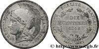FRANKREICH Concours de 10 centimes, essai en étain par Rogat, ZWEITE FRANZOSISCHE REPUBLIK Paris 1848 (30,5mm, 8,30g, 6h) -