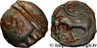 FRANKREICH Potin à la grosse tête, au bandeau lisse, revers a GALLIEN - BELGICA - SEQUANI (Region die Besançon) Ier siècle avant J.-C. (19mm, 6,19g, 4h) -