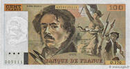 FRANKREICH 100 Francs DELACROIX imprimé en continu FRANKREICH 100 Francs DELACROIX imprimé en continu 1991 ST -