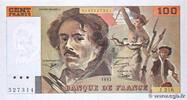FRANKREICH 100 Francs DELACROIX imprimé en continu FRANKREICH 100 Francs DELACROIX imprimé en continu 1993 ST -