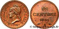 FRANKREICH Un centime Dupré, IIe République ZWEITE FRANZOSISCHE REPUBLIK Paris 1851 (18mm, 1,99g, 6h) -