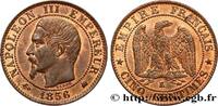 FRANKREICH Cinq centimes Napoléon III, tête nue ZWEITES KAISERREICH Bordeaux 1856 (25mm, 4,93g, 6h) -
