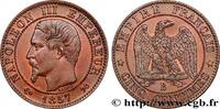 FRANKREICH Cinq centimes Napoléon III, tête nue ZWEITES KAISERREICH Rouen 1857 (25mm, 5,09g, 6h) -