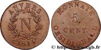 FRANKREICH 5 cent. Anvers à l’N, frappe de l’atelier de Wolsc GESCHICHTE FRANKREICHS Anvers 1814 (29,95mm, 11,78g, 6h) -