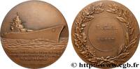 FRANKREICH Médaille, D.C.A. Brest, Le Richelieu MER ET MARINE : PAQUEBOTS, NAVIRES, BATEAUX n.d. (67,5mm, 138,38g, 12h) -