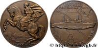 FRANKREICH Médaille, Mise en service du “Ville d’Alger” MER ET MARINE : PAQUEBOTS, NAVIRES, BATEAUX 1935 (67,5mm, 148,56g, 12h) -