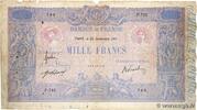 FRANKREICH 1000 Francs BLEU ET ROSE FRANKREICH 1000 Francs BLEU ET ROSE 1911 SGE -