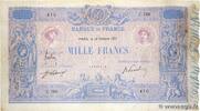 FRANKREICH 1000 Francs BLEU ET ROSE FRANKREICH 1000 Francs BLEU ET ROSE 1911 SGE -
