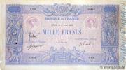 FRANKREICH 1000 Francs BLEU ET ROSE FRANKREICH 1000 Francs BLEU ET ROSE 1916 SGE -